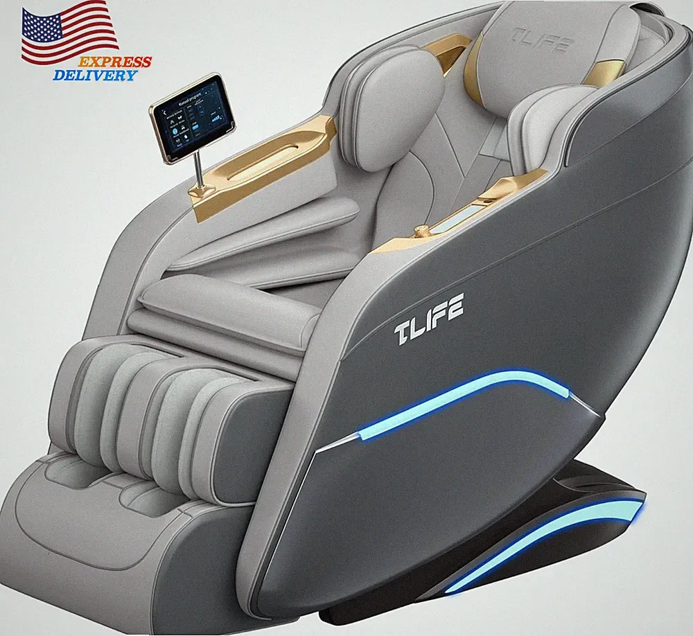 50" Sl-Track Shiatsu Massage Chair 160°Zero Gravity Recliner with Body Scan NEW