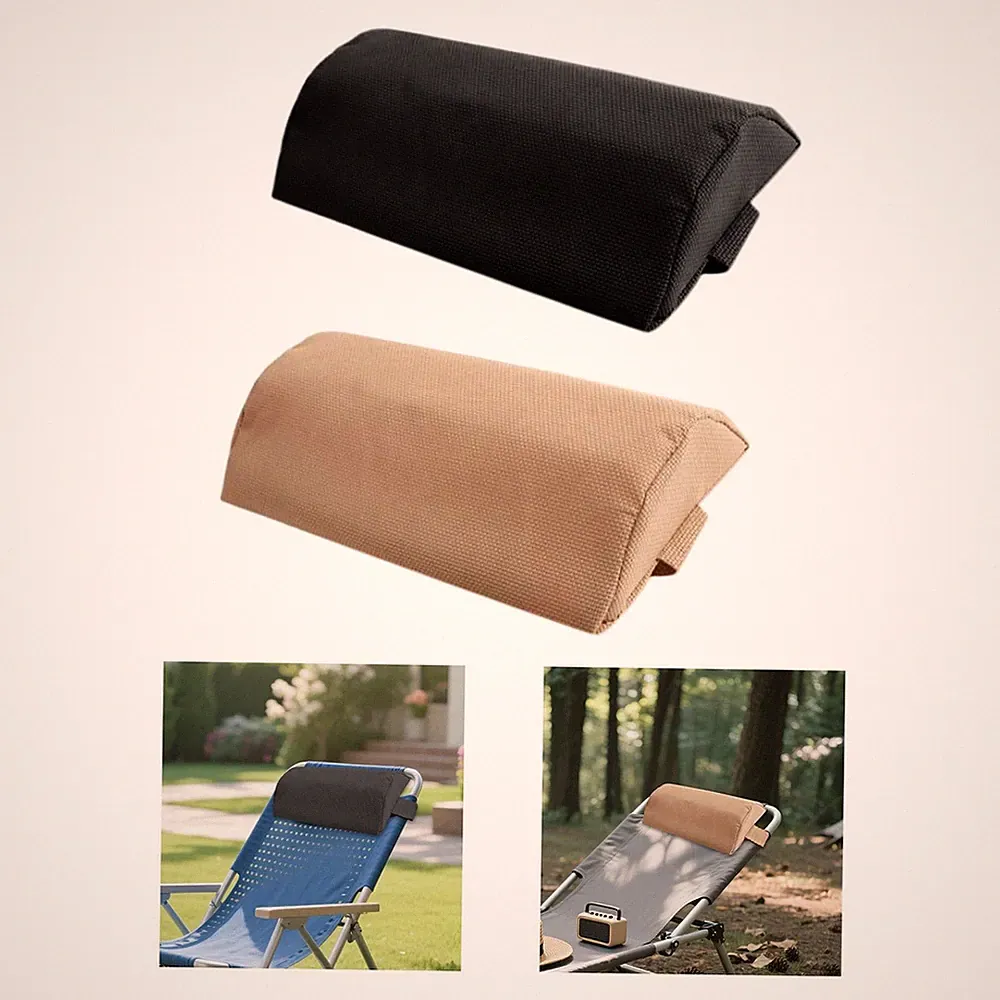 Outdoor Chaise Lounge Head Pillow Easy Installation for Beach Pool Lounger