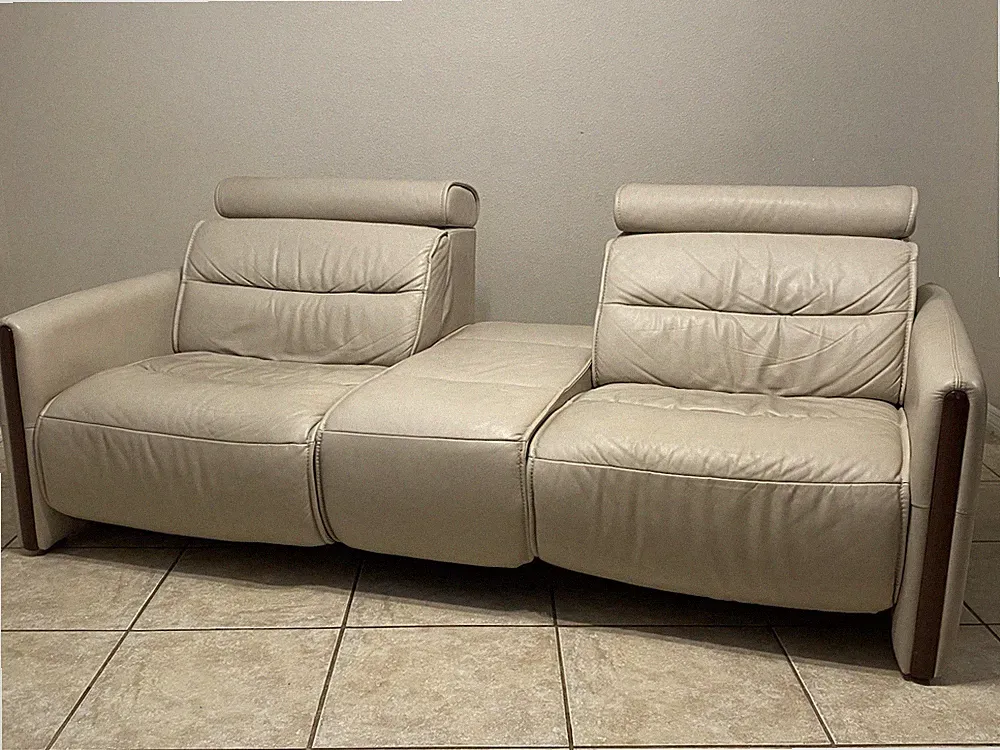 Stressless Ekornes Emily Electric Leather Sofa Loveseat Power Recliner Couch