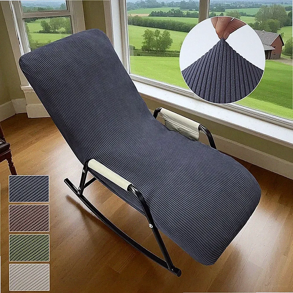 Stretch Rocking Chair Cover Fleece Material for Indoor Outdoor Recliner